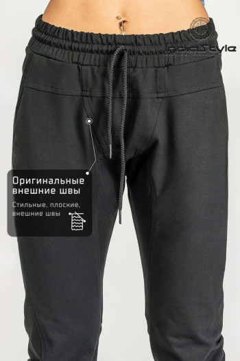 Женские черные брюки галифе «Chugata»