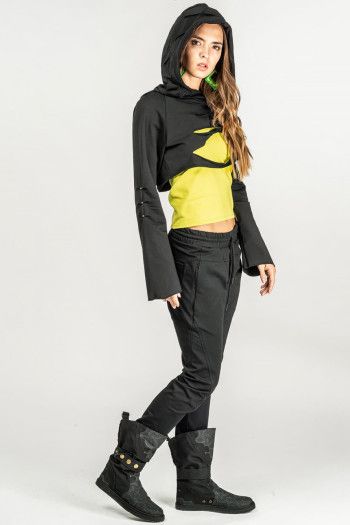 Женские черные брюки галифе «Chugata»