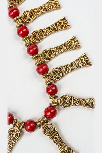 Этническое латунное колье Долпур
