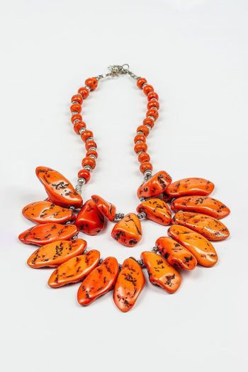 Оранжевые бусы Деванхалли