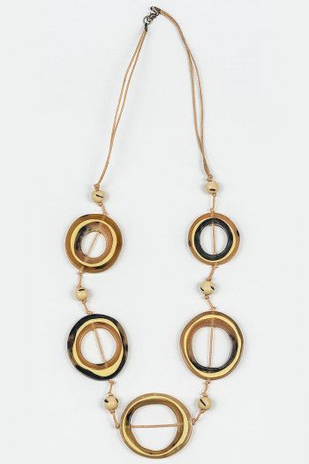 Подвеска жёлтая с кольцами Дургапур