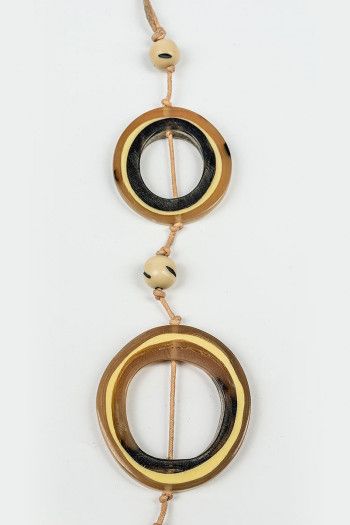 Подвеска жёлтая с кольцами Дургапур