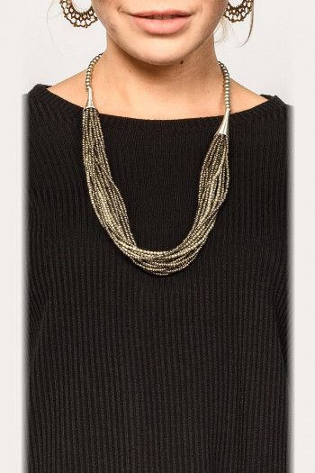 Многослойные восточные бусы Канха