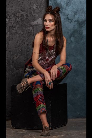 Многослойные восточные бусы Канха