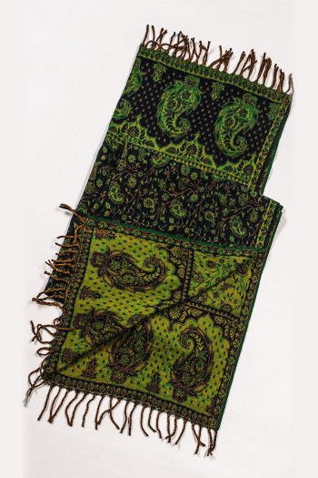 Шерстяной плед с бахромой Римо