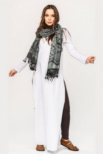 Платок серый Кучаман