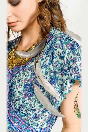 Наклейки татуировки перья Церападус