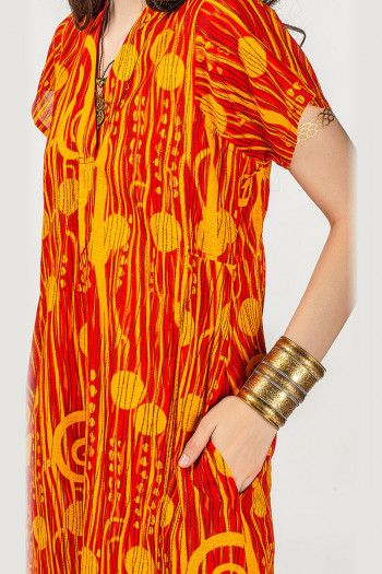 Платье оранжевое Нисса