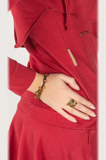 Женское платье бордо Прапти