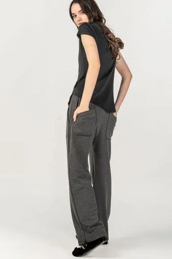 Серые прямые штаны Ардизия