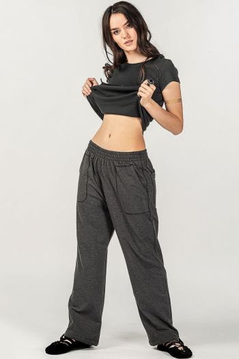 Серые прямые штаны Ардизия