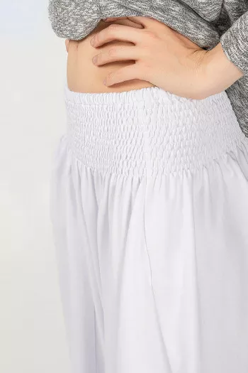 Белые демисезонные шаровары Ятрофа