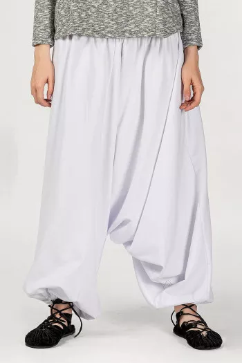Белые демисезонные шаровары Ятрофа