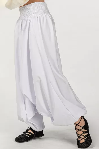 Белые демисезонные шаровары Ятрофа