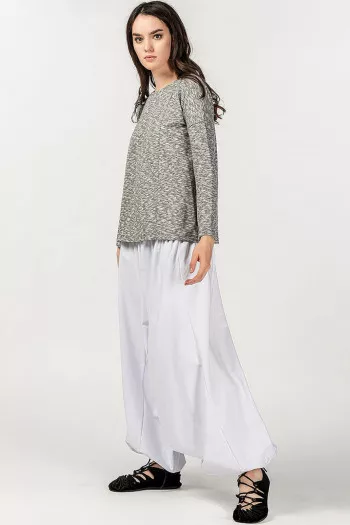 Белые демисезонные шаровары Ятрофа