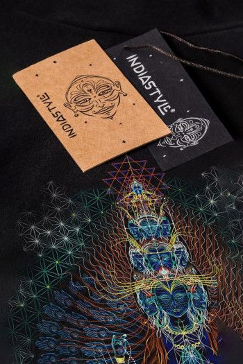 Футболка с флуоресцентным принтом «AvalokiteShvara»