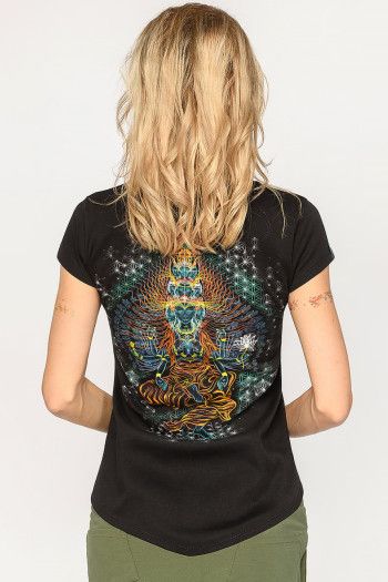 Футболка с флуоресцентным принтом «AvalokiteShvara»