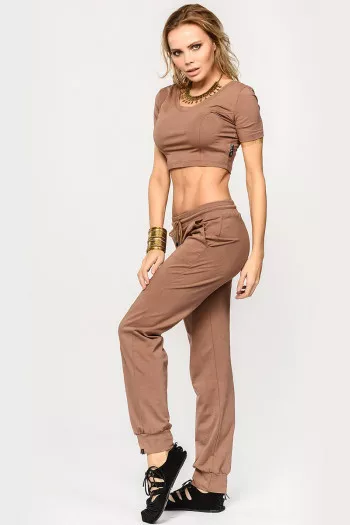 Прямые спортивные штаны Цитрон