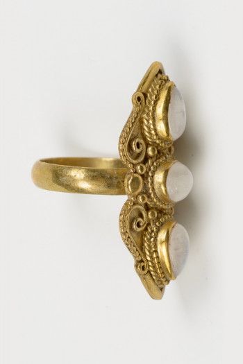 Кольцо с камнями Горный ледник