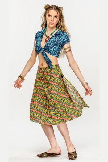 Яркая пляжная юбка «Альма»