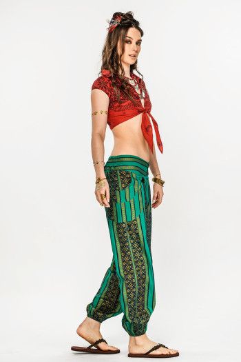 Прямые штаны из хлопка Энергия Шакти