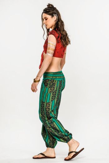 Прямые штаны из хлопка Энергия Шакти