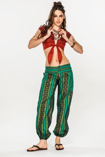 Прямые штаны из хлопка Энергия Шакти