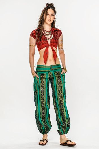 Прямые штаны из хлопка Энергия Шакти