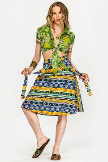 Юбка пляжная из хлопка Этника