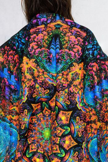 Флисовый психоделический плед «Квантовые частицы»