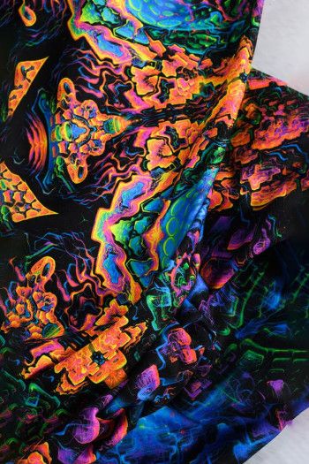 Флисовый психоделический плед «Квантовые частицы»