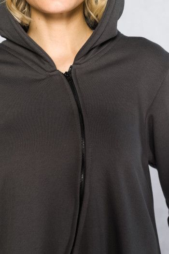 Утепленная кофта с капюшоном Бадари