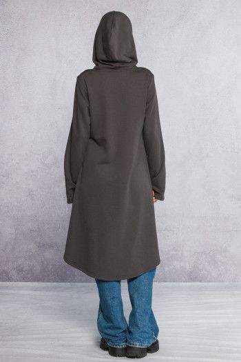 Утепленная кофта с капюшоном Бадари