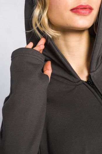 Утепленная кофта с капюшоном Бадари