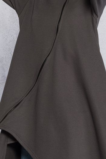 Утепленная кофта с капюшоном Бадари