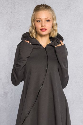 Утепленная кофта с капюшоном Бадари