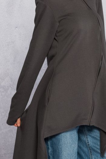 Утепленная кофта с капюшоном Бадари