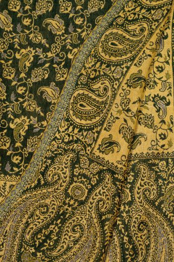 Кашемировый шарф с этно орнаментом в стиле пейсли