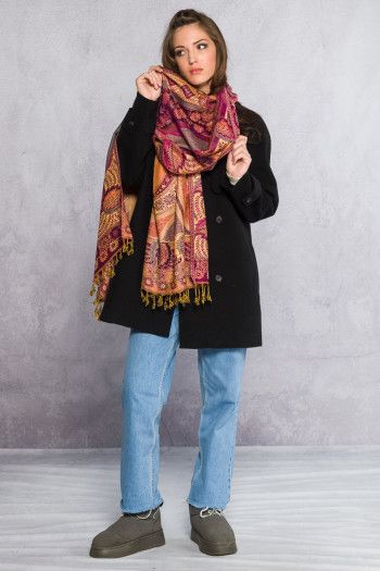 Платок с восточными узорами Кушинагар