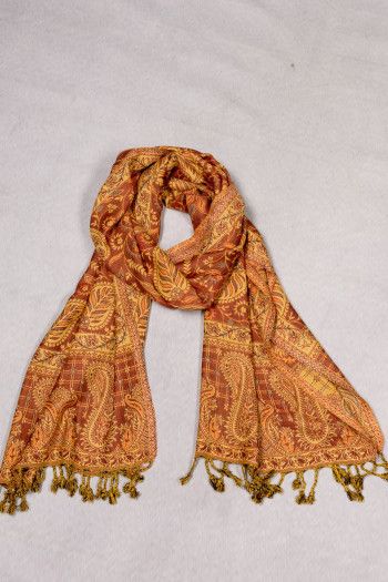 Платок с бахромой Каллистемон