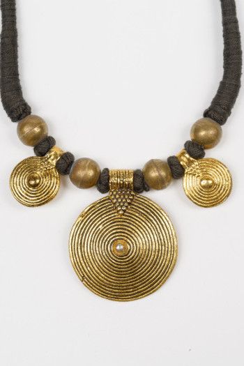 Латунное колье Античность