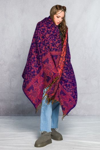 Этнический плед Лавандовый рай