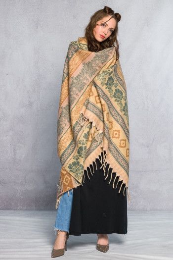 Палантин с узором Золото пустыни