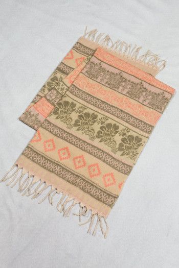 Этнический шарф Ажурные цветы