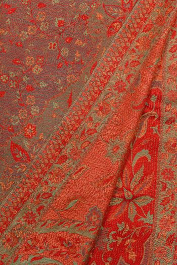 Лёгкий кашемировый платок с этническим онаментом