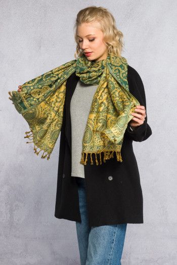 Платок с бахромой Восточный путь