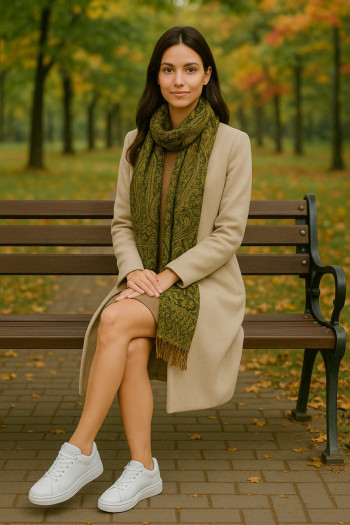 Шарф с бахромой Восточный путь
