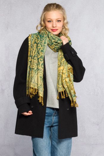 Платок с бахромой Восточный путь