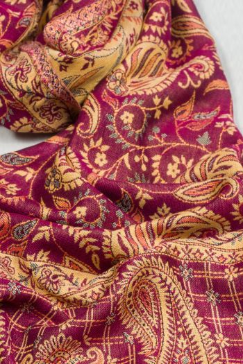 Кашемировый шарф Агератум