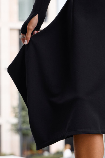 Платье асимметричное из футера Медея